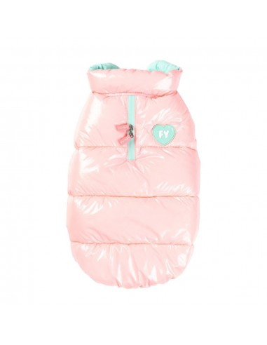 Piumino per cani FuzzYard Amor rosa confetto