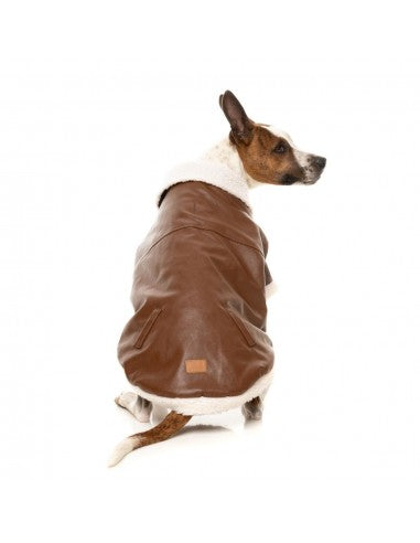 Giubbotto aviatore per cani FuzzYard Ava marrone