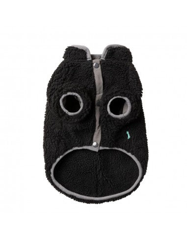 Cappottino in sherpa per cani FuzzYard Basecamp nero