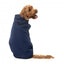 Cappottino con cappuccio per cani FuzzYard Essential blu navy