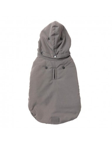 Cappottino con cappuccio per cani FuzzYard Essential grigio