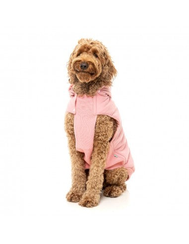 Cappottino con cappuccio per cani FuzzYard Essential rosa