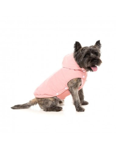 Cappottino con cappuccio per cani FuzzYard Essential rosa