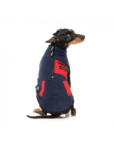 Gilet sherpa per cani FuzzYard Fitzroy blu navy