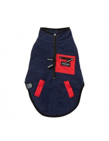 Gilet sherpa per cani FuzzYard Fitzroy blu navy