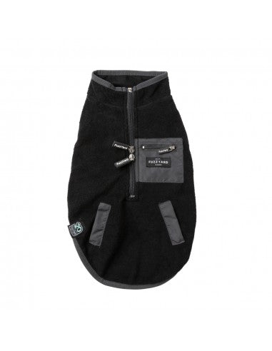 Gilet sherpa per cani FuzzYard Fitzroy nero