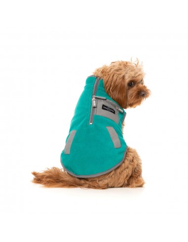 Gilet sherpa per cani FuzzYard Fitzroy verde