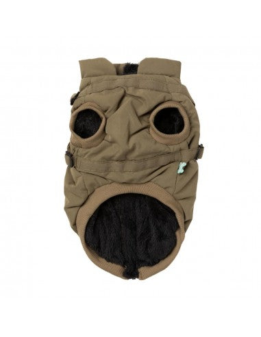 Giacca con pettorina per cani FuzzYard Flash cachi