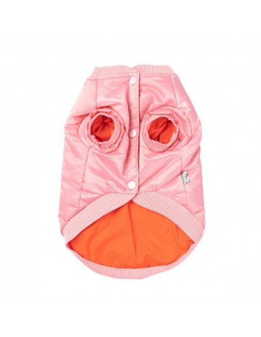 Bomber satinato per cani FuzzYard Frat rosa