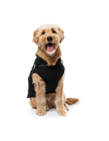 Giubbotto per cani con pettorina FuzzYard Horizon nero