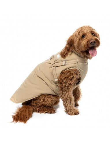 Giubbotto per cani con pettorina FuzzYard Horizon tortora