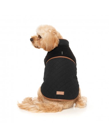 Cappottino foderato in sherpa per cani FuzzYard Ivanhoe nero