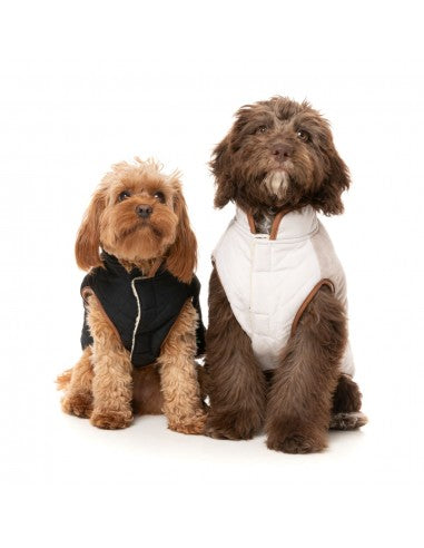 Cappottino foderato in sherpa per cani FuzzYard Ivanhoe nero