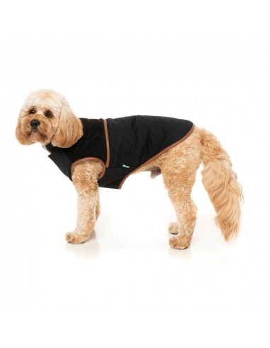 Cappottino foderato in sherpa per cani FuzzYard Ivanhoe nero