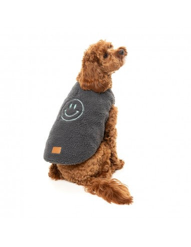 Cappottino reversibile per cani FuzzYard Nara 25 grigio