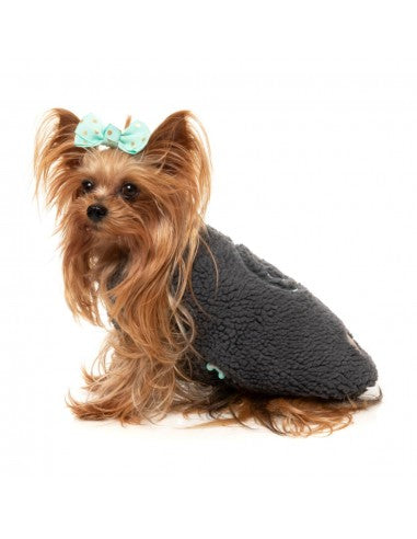 Cappottino reversibile per cani FuzzYard Nara 25 grigio