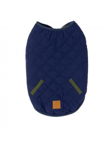 Cappottino reversibile per cani FuzzYard Nara verde muschio scuro