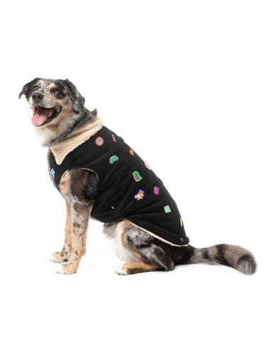 Giacca foderata in sherpa per cani FuzzYard Rep It ClubHouse