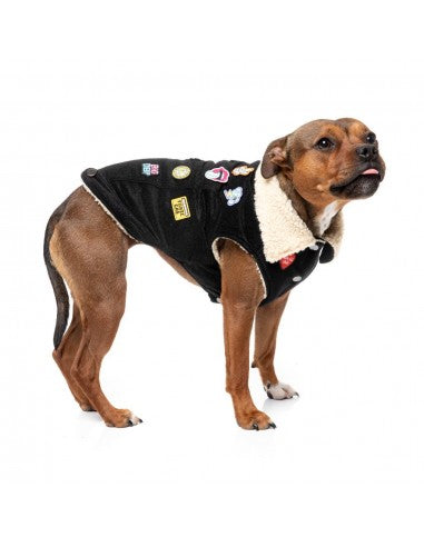 Giacca foderata in sherpa per cani FuzzYard Rep It ClubHouse
