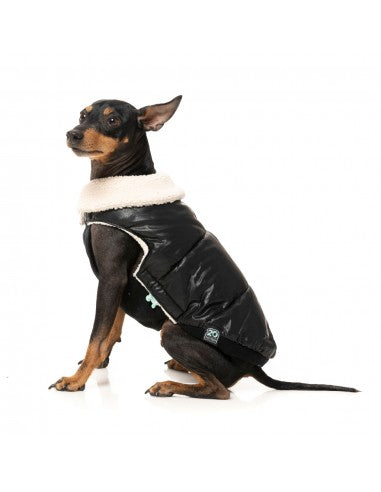 Gilet imbottito per cani FuzzYard Sebastian nero