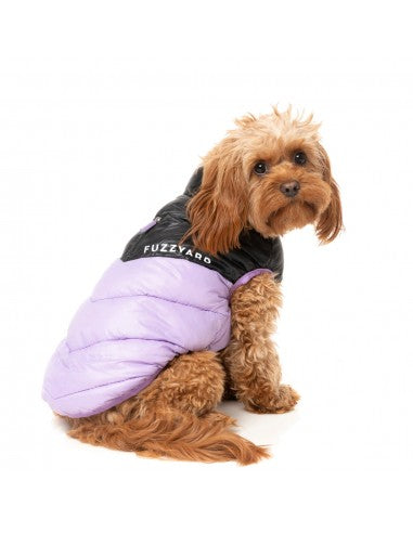 Cappottino imbottito per cani FuzzYard South Harlem lilla