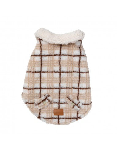 Cappottino per cani FuzzYard Lumberjack 25 beige
