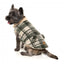 Cappottino per cani FuzzYard Lumberjack 25 verde e crema