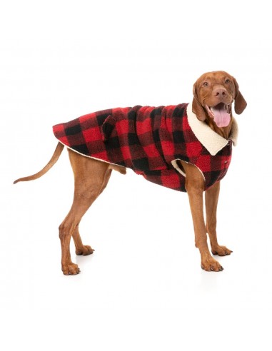 Cappottino per cani FuzzYard Lumberjack 25 rosso