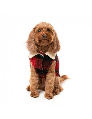 Cappottino per cani FuzzYard Lumberjack 25 rosso