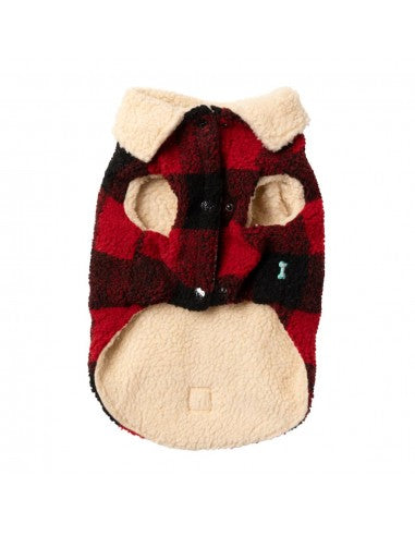 Cappottino per cani FuzzYard Lumberjack 25 rosso