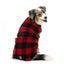 Cappottino in pile per cani FuzzYard The Lumberjack a quadri rosso e nero