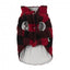 Cappottino in pile per cani FuzzYard The Lumberjack a quadri rosso e nero