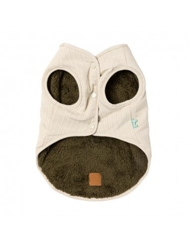 Gilet reversibile per cani FuzzYard Umeda avorio
