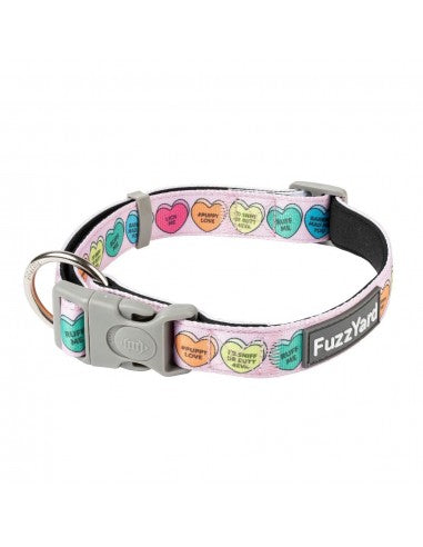 Collare in neoprene per cani FuzzYard Candy Hearts (taglia L)