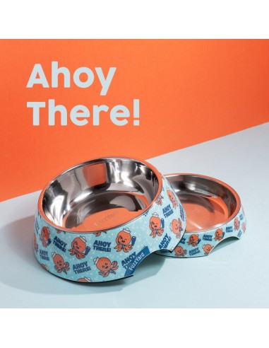 Ciotola antiscivolo per cani FuzzYard Ahoy There! (taglia S)