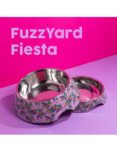 Ciotola antiscivolo per cani FuzzYard Fiesta (taglia M)