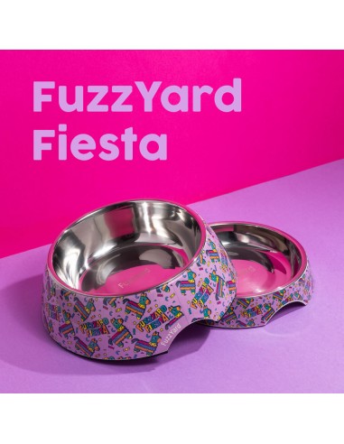 Ciotola antiscivolo per cani FuzzYard Fiesta (taglia S)