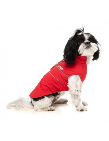 Impermeabile antivento per cani FuzzYard Breaker rosso