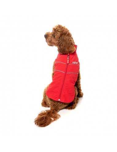 Impermeabile antivento per cani FuzzYard Breaker rosso