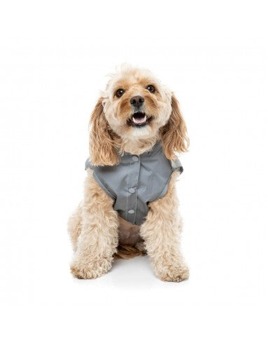 Impermeabile con cappuccio per cani FuzzYard Evo riflettente