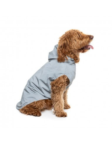 Impermeabile con cappuccio per cani FuzzYard Evo riflettente