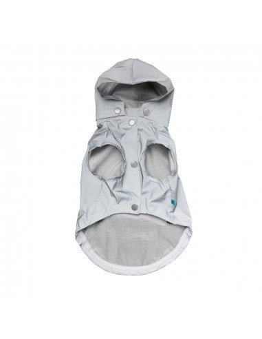 Impermeabile con cappuccio per cani FuzzYard Evo riflettente