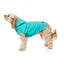 Impermeabile con cappuccio per cani FuzzYard Evo verde petrolio