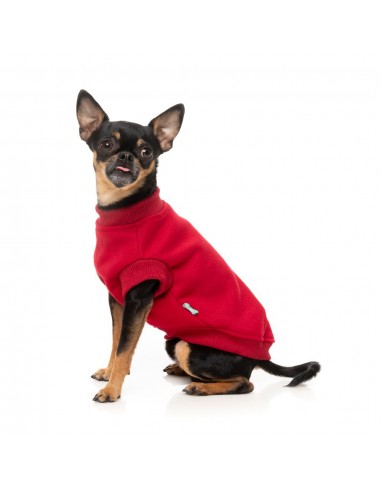 Maglione in cotone per cani FuzzYard Allday 25 rosso
