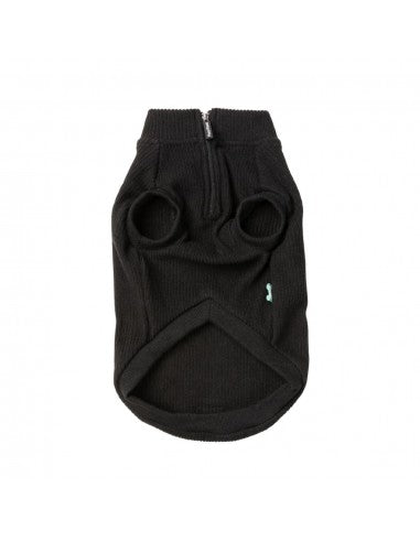 Maglione con zip per cani FuzzYard Cambridge nero