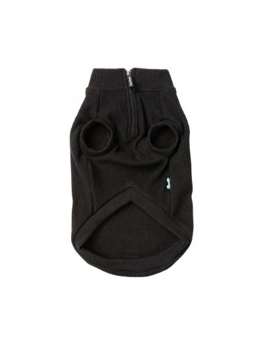 Maglione con zip per cani FuzzYard Cambridge nero