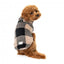 Maglione in teddy per cani FuzzYard Checkered Teddy nero e beige