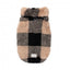 Maglione in teddy per cani FuzzYard Checkered Teddy nero e beige