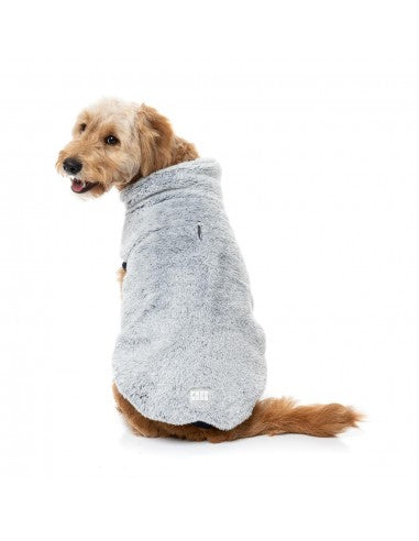 Maglione in peluche per cani FuzzYard Frosted Teddy blu navy