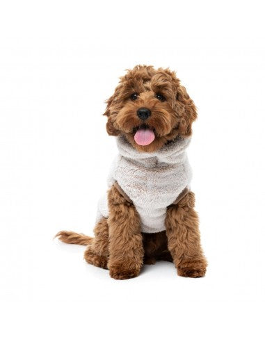 Maglione in peluche per cani FuzzYard Frosted Teddy latte